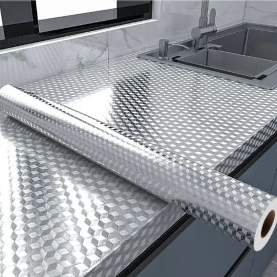 접착식 방수 기름때 방지 주방 알루미늄 시트지 40x500cm 1개