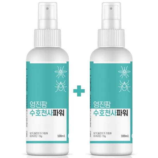 영진팜 수호천사파워 모기 털진드기 기피제 100ml 2개
