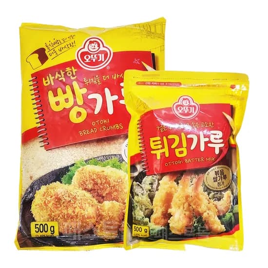 오뚜기 바삭한 빵가루 500g 외 튀김가루 500g 1세트