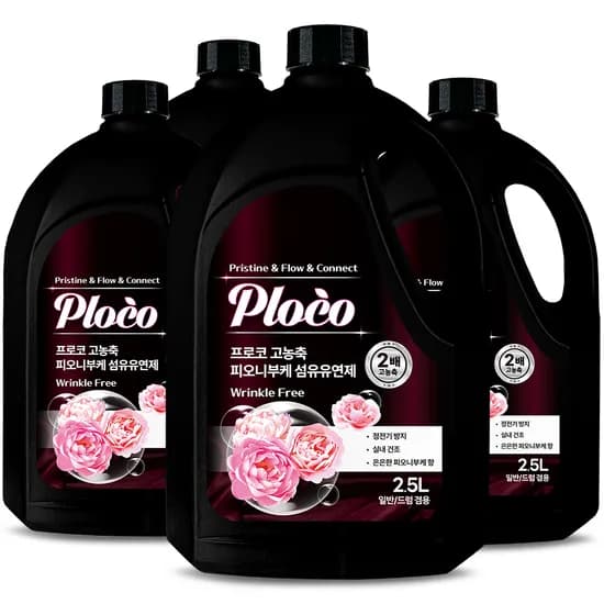 프로코 고농축 피오니부케 섬유유연제, 2.5L, 4개