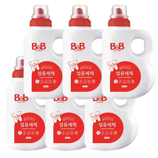 비앤비 섬유세제 1.5L 6개