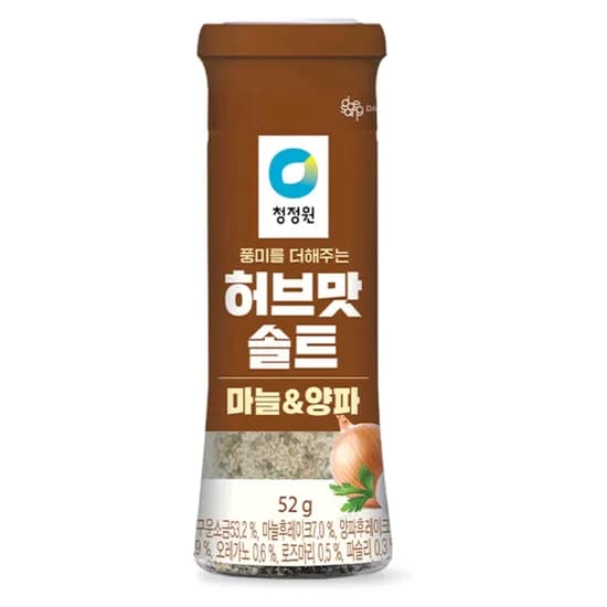 청정원 허브맛솔트 마늘&양파 52g 3개