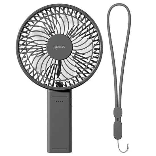 신지모루 오퓨리엠 와이드 팬 BLDC 휴대용 선풍기 그레이 1개