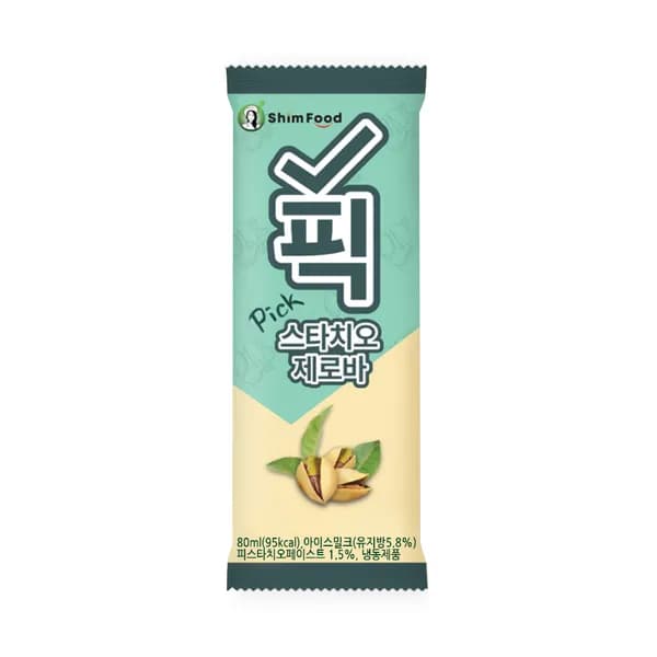 심푸드 픽스타치오 제로바 아이스크림 80ml 12개 10,200원