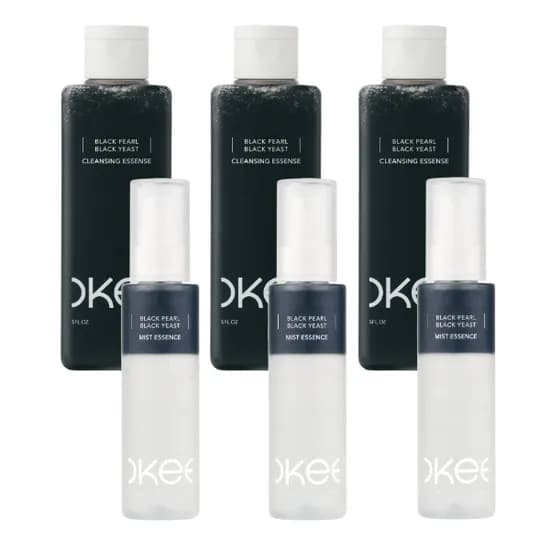 오키뷰티 흑진주 흑효모 미스트 외 클렌징 세안제 클렌징팩 690ml 3세트