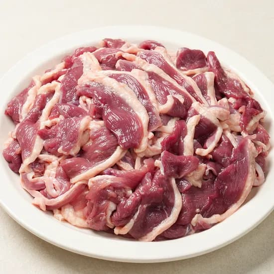 땡큐파머스 생오리 슬라이스, 500g, 1팩