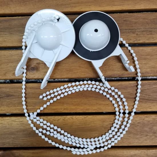 양변기 PVC 마개 화이트 2개 구슬줄 3개 1개