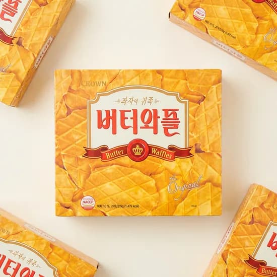 크라운 버터와플 26.3g 12개입 4개 19,507원