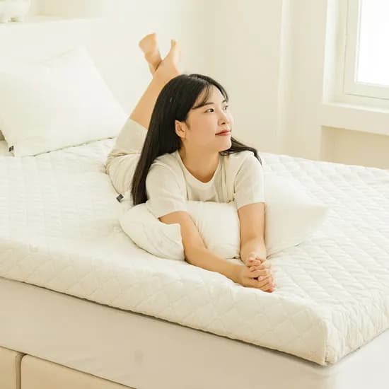 이룸홈 탄탄한 토퍼매트리스 7cm 침대형 멀티싱글 아이보리