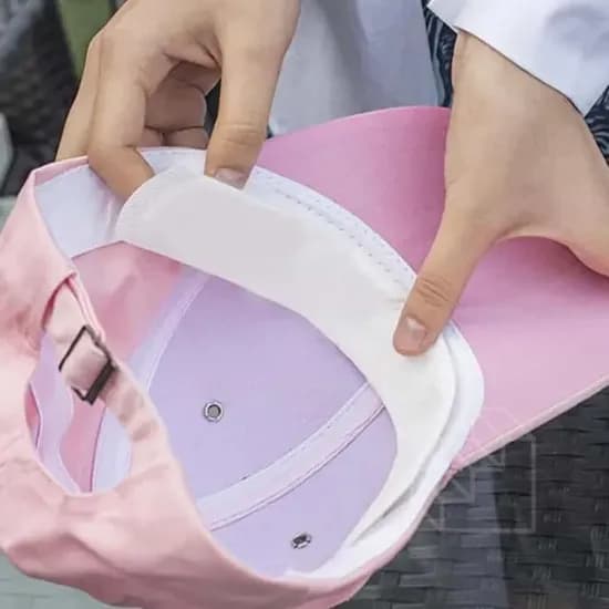 모자 오염방지 속커버 땀 흡수 패드, 화이트, 10개
