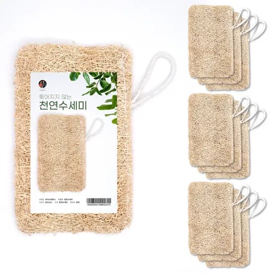 마이너컴퍼니 천연 수세미, 10개입, 1세트