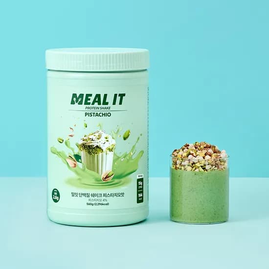 밀잇 식단관리 단백질 쉐이크 피스타치오맛 560g 1개