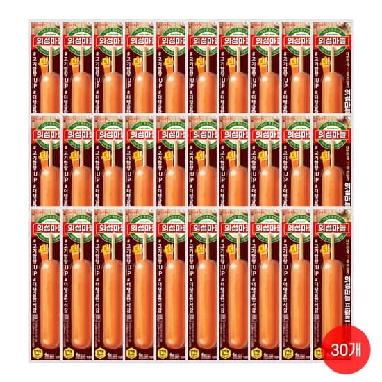롯데햄 의성마늘 프랑크 소시지 70g 30개