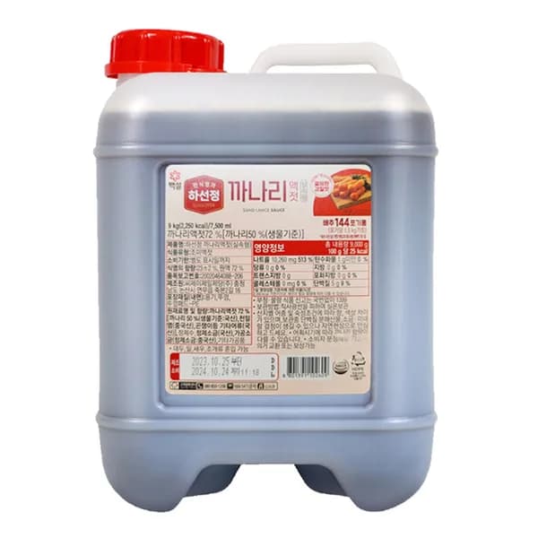 하선정 까나리액젓 9kg 1개 28,500원