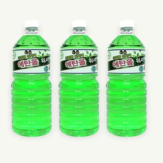 탑크린 에탄올 워셔액, 1.8L, 3개