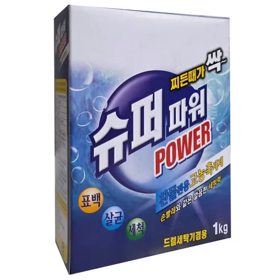 고농축 슈퍼파워 가루세제 1kg 1개