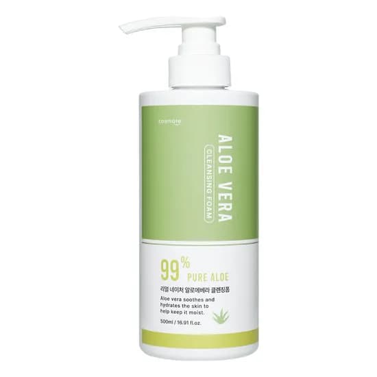 코스메이트 리얼 네이처 알로에베라 클렌징폼 500ml 1개