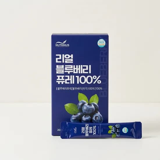 뉴트리너스 리얼 블루베리 퓨레 100퍼센트 20g 14포 2박스