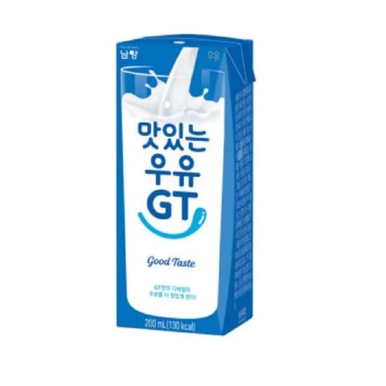 남양 맛있는 우유 GT 흰우유, 200ml, 24개