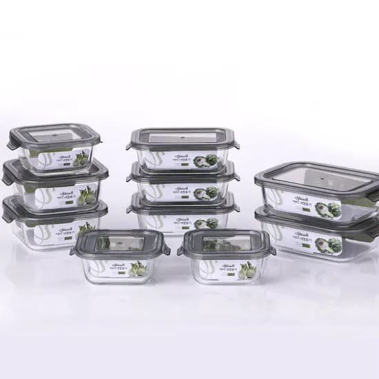 쉬젤 아티 내열유리 혼합 10종 세트, 320ml 3개 + 400ml 3개 + 520ml 2개 + 640ml 2개, 1세트