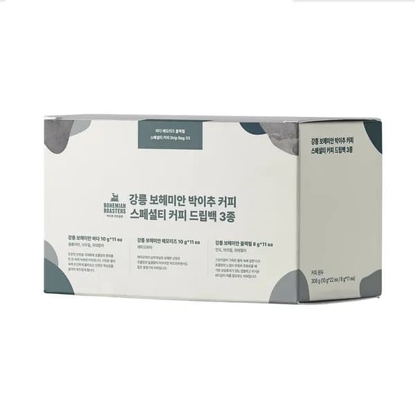 보헤미안 로스터스 박이추 드립백 커피 3종세트 33개입 1박스 37,810원