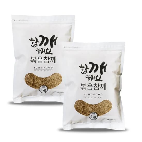 고래푸드 볶음 참깨 통깨 1kg 2개