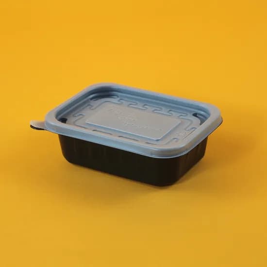 사각반죽 300 미니죽용기, 검정, 300ml, 100세트, 1개