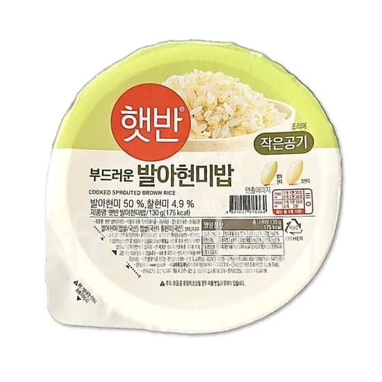 CJ제일제당 햇반 작은공기 발아현미밥 130g 72개