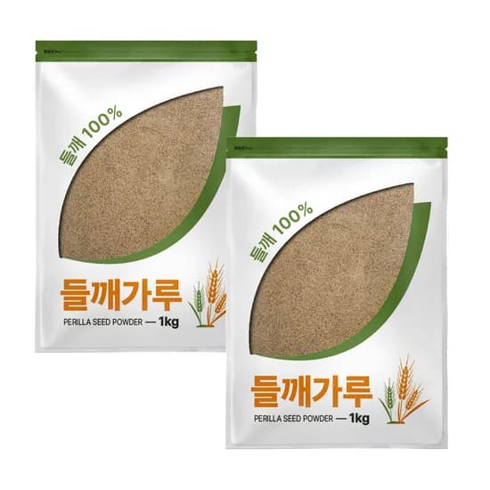 고래푸드 껍질째 들깨가루 탕용 고운 분말 1kg 2개