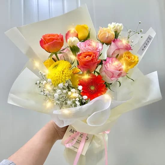 아르띠콜로 계절꽃다발 레인보우 7개