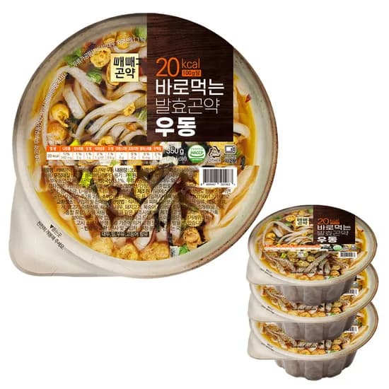 바로먹는 발효곤약 우동 350g 4개