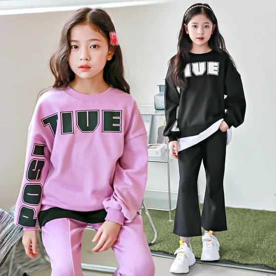 포시상하 봄가을 초등여아옷 주니어상하복, 연보라, 15호, 1세트