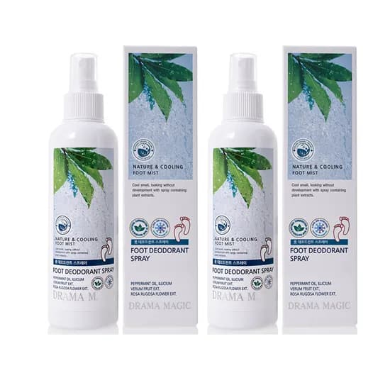 드라마매직 풋 데오드란트 스프레이, 200ml, 1+1 구성, 총 2개
