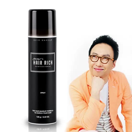 헤어리치 흑채 스프레이 흑갈색 120g 1개