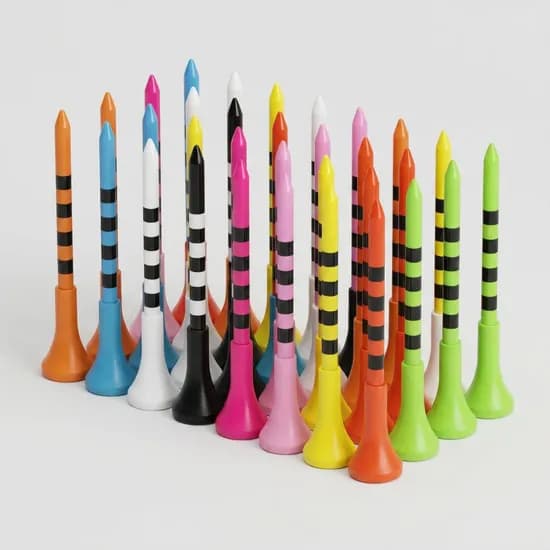 눈금 골프티 롱티 랜덤발송 83mm 20개 1세트