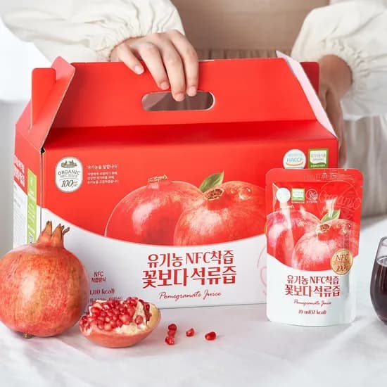 유기농마루 유기농 NFC 착즙 꽃보다 석류즙 70ml 30개