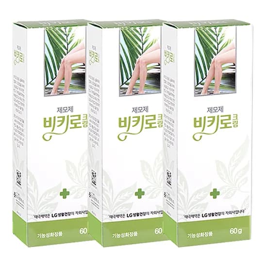 태극제약 제모제 비키로 크림, 60g, 3개