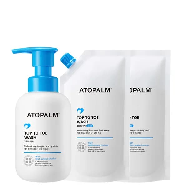 아토팜 탑투토워시 200ml 본품, 250ml 리필 2개