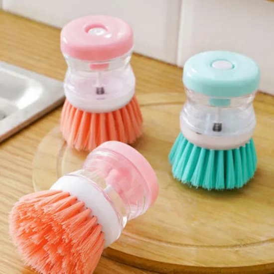 설거지솔 세제디스펜서 일체형 청소솔 민트 1개