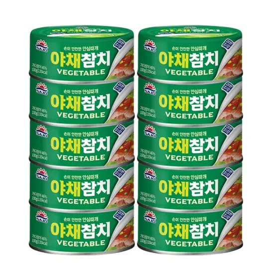 사조대림 야채참치 100g 10개