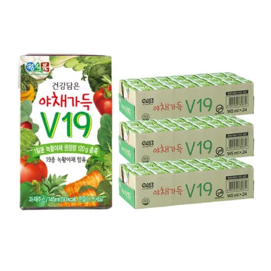 건강담은 야채가득 V19 145ml 72개