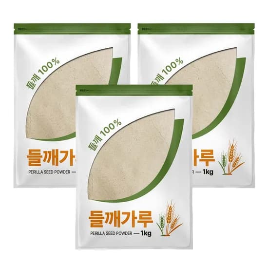 그대로푸드 탈피 들깨가루 1kg 3개