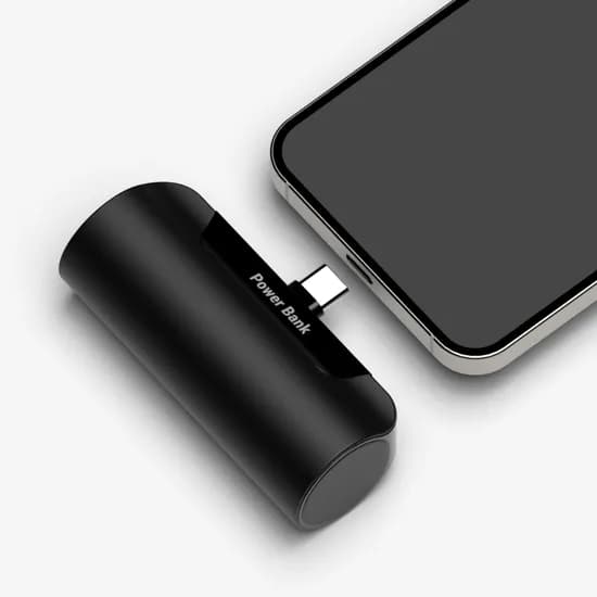 프리미엄 도킹형 보조배터리 5000mAh, 블랙, C타입, 1개