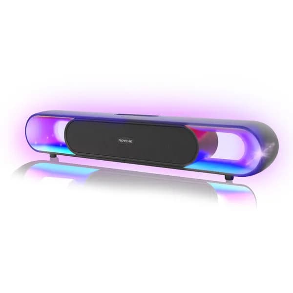 로이체 2채널 RGB LED 충전식 무선 게이밍 사운드바 RSB-G6000 블랙 1개 39,900원