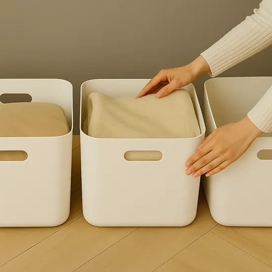 보노하우스 로코스 수납 바스켓 크림 L 2개
