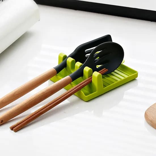 리빙공식 깔끔위생 조리도구 받침대 그린 1개