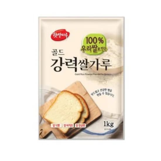 햇쌀마루 골드강력 쌀가루 1kg 1개