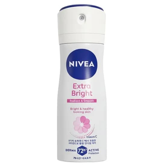 니베아 데오드란트 엑스트라 브라이트, 스프레이, 60ml, 4개