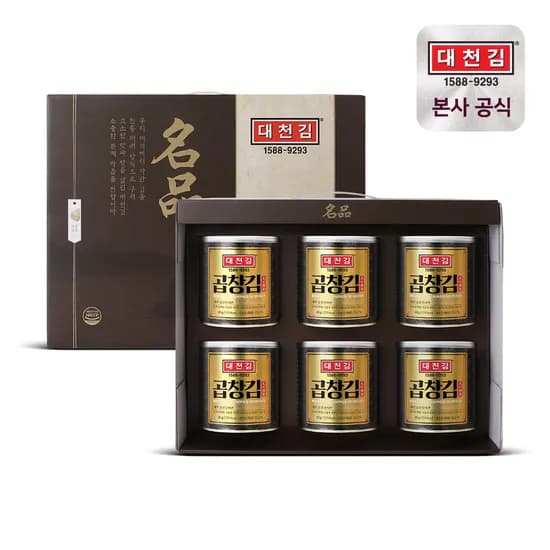 대천김 곱창김 30g 6캔