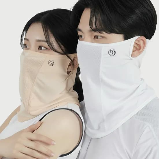 딥루트 자외선차단 러닝마스크 스킨 화이트 2개